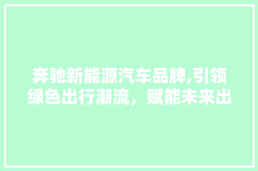 奔驰新能源汽车品牌,引领绿色出行潮流，赋能未来出行时代