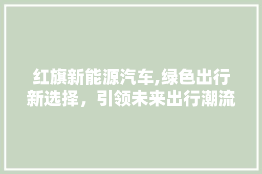 红旗新能源汽车,绿色出行新选择，引领未来出行潮流