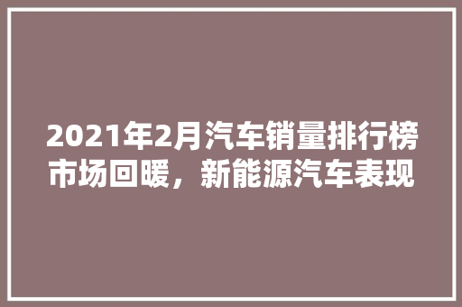 2021年2月汽车销量排行榜市场回暖，新能源汽车表现抢眼 车联网技术